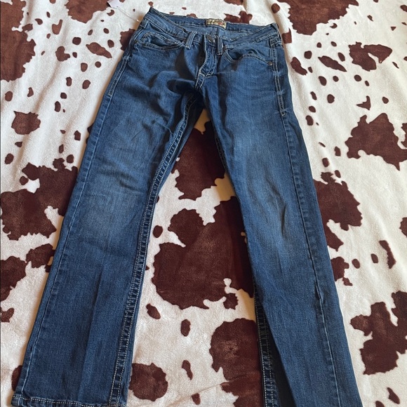 Wrangler Dark Blue Bootcut Jeans - Picture 1 of 4
